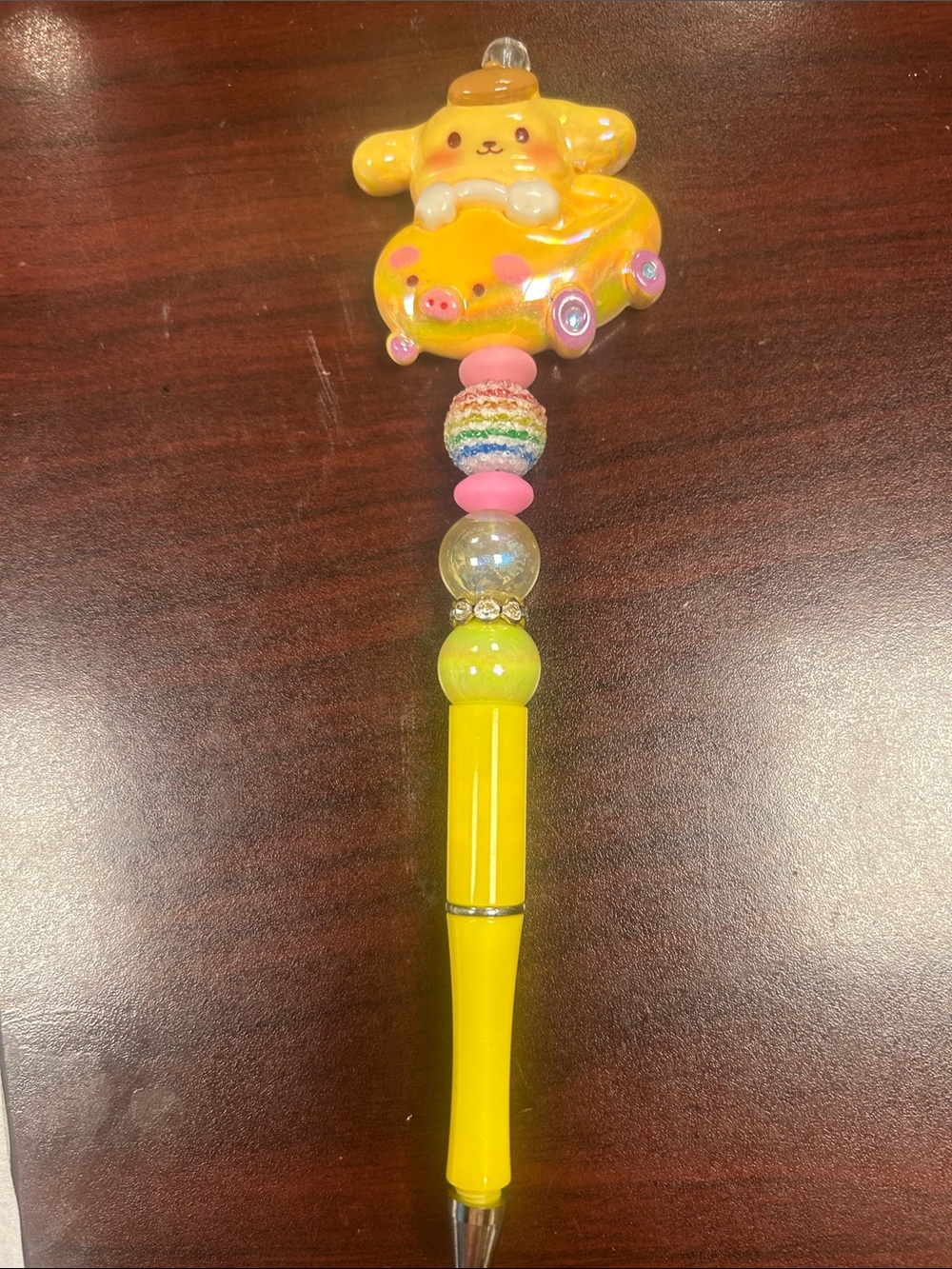POMPOMPURIN Handmade Beaded Pen